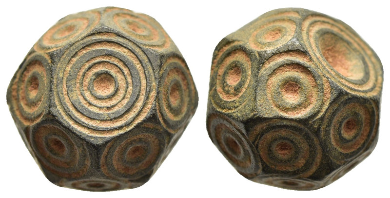 ISLAMIC WEIGHTS (circa 10-13th centuries). Commercial weight of 5 Dirhams or 1/2...