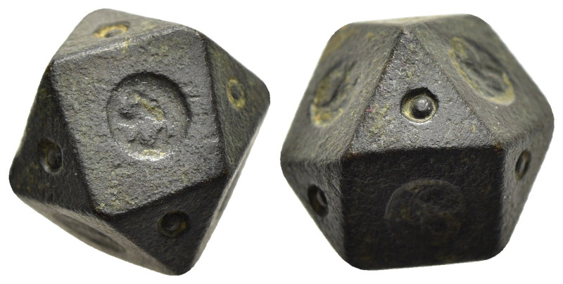 ISLAMIC WEIGHTS (circa 10-13th centuries). Commercial weight of 5 Dirhams or 1/2...