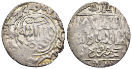 ISLAMIC. Seljuk of Rum. Kay Khusraw III (AH 663-682). AR Dirham, struck from the dies of the Gold Dinar. Siwas (AH 676).

Broome 618 (AR Dinar).

Cond...