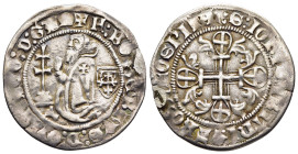 CRUSADERS. Knights of Rhodes (Knights Hospitallers). Robert de Juilly (1374-1377). Gigliato. 

Obv: +F.ROBERTVS: D: GULIACO: D: GAM
Grand Master kneel...