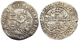 CRUSADERS. Knights of Rhodes (Knights Hospitallers). John-Ferdinand of Heredia (1377-1396). Gigliato. 

Obv: + F IOhA FERAnDI D G m OSRITLI
Grand Mast...