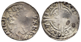 BELGIEN- BRABANT- NIEDERLANDE. Brabant, Herzogtum. Johann I (1268-1294). Sterling/ Esterling. Brüssel oder Antwerpen.

Obv: +D-VX BRA-BANTI-E .
Löwens...
