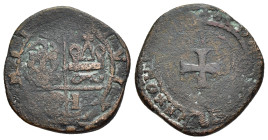 ITALY. Genova. Maona Society. Tornese. Chios mint, struck under Battista Giustiniani de Campis (circa 1487-1488).

Obv: · + · CIVITAS CHII, To left,...