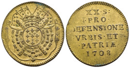 FRANCE. City of Lille. 20 Sols, 1708. Siege coin of city of Lille with face value of 20 sols, issued during the War of the Spanish Succession (1701-17...