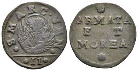 ITALY. Venice. Gazzetta (Struck 1688-1691). For circulation among the Armed Forces and the Morea.

Obv: SAN MARC VEN / II.
Facing lion of St. Mark.
Re...
