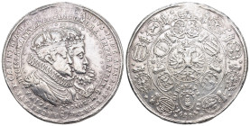 RDR - HABSBURGISCHE ERBLANDE - ÖSTERREICH. Ferdinand II. (1619-1637). 1 3/4 Schautaler, 1622. St. Veit. Auf seine Vermählung mit Eleonore von Mantua.
...