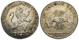 RDR - HABSBURGISCHE ERBLANDE - ÖSTERREICH. Niederländischer Aufstand (1789-1790). 10 Sols (1/2 Gulden), 1790. Brüssel. 

Herinek 6.

Erhaltung: Vorzüg...