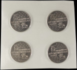 GREECE: Lot of 4x 100 Drachmas (1988) in copper-nickel commemorating the 28th Chess Olympiad. Composition with chess table and inscription "28η ΟΛΥΜΠΙ...