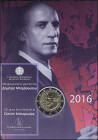 GREECE: 2 Euro (2016) in bi-metal commemorating the 120 years from the birth of Dimitris Mitropoulos. Inside official wallet blister issued by the Ban...