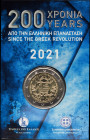 GREECE: 2 Euro (2021) in bi-metal commemorating the 200 years since the Greek Revolution. Inside official wallet blister issued by the Bank of Greece....
