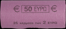 GREECE: 25x 2 Euro (2021) in bi-metal commemorating the 200 years since the Greek Revolution. Official roll from the Bank of Greece. (Hellas E.8.21a)....