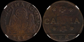 GREECE: ITALIAN STATES / VENICE (CRETE): 2 Soldi (1 Gazzetta) (ND 1653-1669) in copper. The lion of St Mark with the inscription "SANCT. MARC. VEN." o...