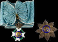 GREECE: Order of the Redeemer (2nd type) (1863-1975). Grand Cross set. With the official badge. Manufactured by Lemaitre. Inside case by Arthus Bertra...