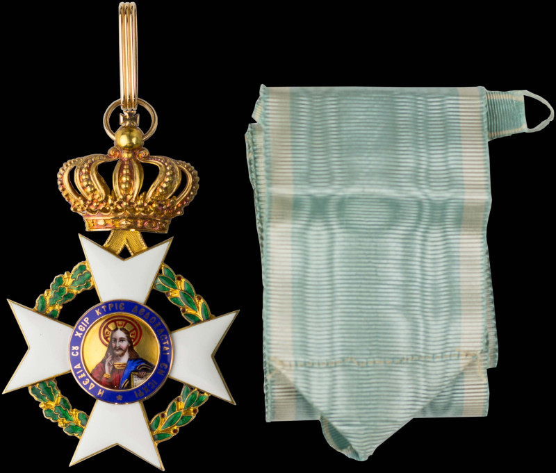 GREECE: Order of the Redeemer (type II) (1863-1975). Commander gold cross. Accom...