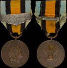 GREECE: Medal of the Macedonian Struggle 1903-09 (1931). Inscription "ΕΛΛΗΝΙΚΗ ΔΗΜΟΚΡΑΤΙΑ" (Helenic Republic) on reverse. 3rd class: Plain ribbon. Pri...