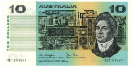 Australia 10 Dollars 1983 (ND)
P# 45d, N# 202392; # TQT 689841; UNC