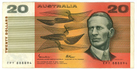 Australia 20 Dollars 1984 - 1989 (ND)
P# 46e, N# 202395; # EPY 888894; VF