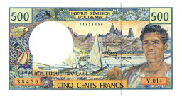 French Pacific Territories 500 Francs 1992 (ND)
P# 1g, N# 209183; # Y 014 38456; UNC