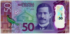 New Zealand 50 Dollars 2016
P# 194, N# 210543; # AK 16823581; UNC