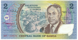 Samoa 2 Tala 1990 (ND) Commemorative Issue
P# 31e, N# 205199; # AAF 160836; Golden Jubilee of Service of Head of State Malietoa Susuga Tanumafili II;...