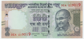 India 100 Rupees 2016
P# 105ae, N# 202300; # 3EA 019019; UNC