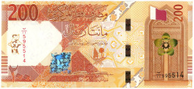 Qatar 200 Riyals 2020
N# 258816; # 11 595514; UNC