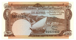 Yemen South 250 Fils 1965 (ND)
P# 1b, N# 204532; # S 1020402; UNC