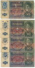 Europe Lot of 4 Banknotes 1915 - 1919
F-VF, Tears and holes