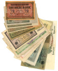 Germany - Weimar Republic Lot of 12 Banknotes 1918 - 1924
F-VF