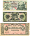 Mexico Lot of 3 Banknotes 1914 - 1970
VF