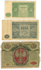 Poland Lot of 3 Banknotes 1917 - 1946
F-VF