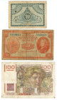 World Lot of 3 Banknotes 1919 - 1946
VF
