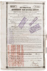 Romania Roumanian Government 7% Bond for £100 (Iron Bridges Annuity) 1870
This certificate comes from the first Romanian External Loan raised in Lond...