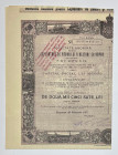 Romania "P&G Goetz & Co" 5 Shares for 2500 Lei 1922
Bucuresti, Romania; Pentru exploatare de paduri si ferestrae cu vapor; VF
