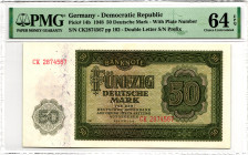 Germany - DDR 50 Deutsche Mark 1948 PMG 64 EPQ Choice Uncirculated
P# 14b, N# 204568; # CK 2874567