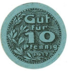 Germany - Weimar Republic Gewerbebank Neuburg 10 Pfennig 1917
UNC