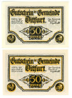 Germany - Weimar Republic Sax Anhalt 2 x 50 Pfennigs 1920 th
UNC