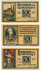 Germany - Weimar Republic Quedlinburg 3 x 50 Pfennig 1921 All Different
AUNC