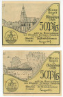 Germany - Weimar Republic Oldisleben 2 x 50 Pfennig 1921
UNC