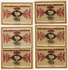 Germany - Weimar Republic Lot of 6 Notgelds 1921
P# , AUNC
