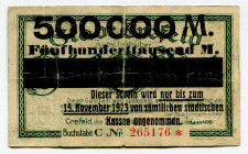 Germany - Weimar Republic Krefeld 500000 Mark 1918
N# 283705; # C 265176*; UNC