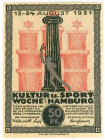 Germany - Weimar Republic Hamburg 50 Pfeninngs 1921
N# 275433; UNC