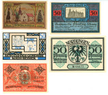 Germany - Weimar Republic Lot of 5 x 50 Pfennig 1921
UNC