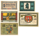 Germany - Weimar Republic Lot of 5 x 50 Pfennig 1921
UNC