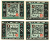 Germany - Weimar Republic Westfalia Osterfeld Lot of 4 Notgelds 1921
N# 218784; UNC