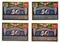 Germany - Weimar Republic Schleswig - Holstein Poppenbuttel 4 x 50 Pfennig 1921
N# 207126; UNC