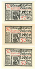 Germany - Weimar Republic Anhalt Rieder 3 x 50 Pfennig 1921
N# 264821; UNC