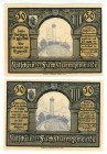 Germany - Weimar Republic Thuringia Jena 2 x 50 Pfennig 1921
UNC