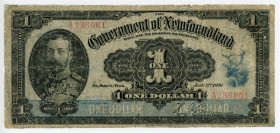 Canada Newfoundland 1 Dollar 1920
P# A14, N# 224933; # A236061; VG-F