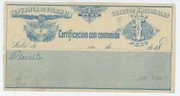 Colombia 1 Peso (ND) Check
XF+
